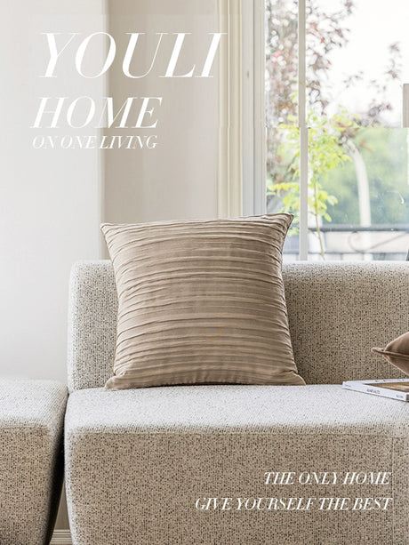 YOULI Beatrice Creamy Soft Beige Sofa Pillow from YOULI