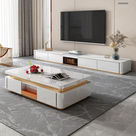 QUANMU Elowen Sleek Modern Coffee Table from QUANMU