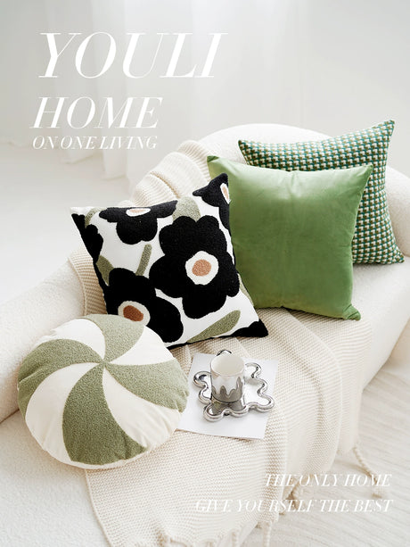 YOULI Arabella Retro Flowered Pillowcase - Light Luxury Style from YOULI