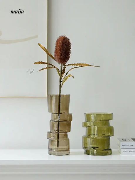 Stacked Glass Tinted Vase from maija