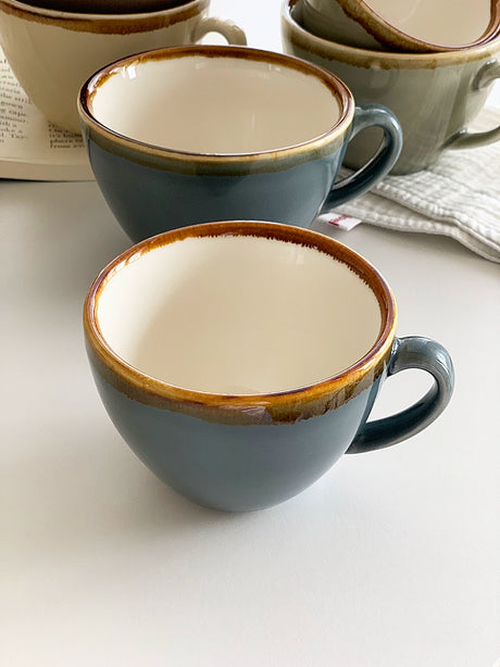 YASUKI Evangeline Vintage French-Inspired Ceramic Tea Cup from YASUKI