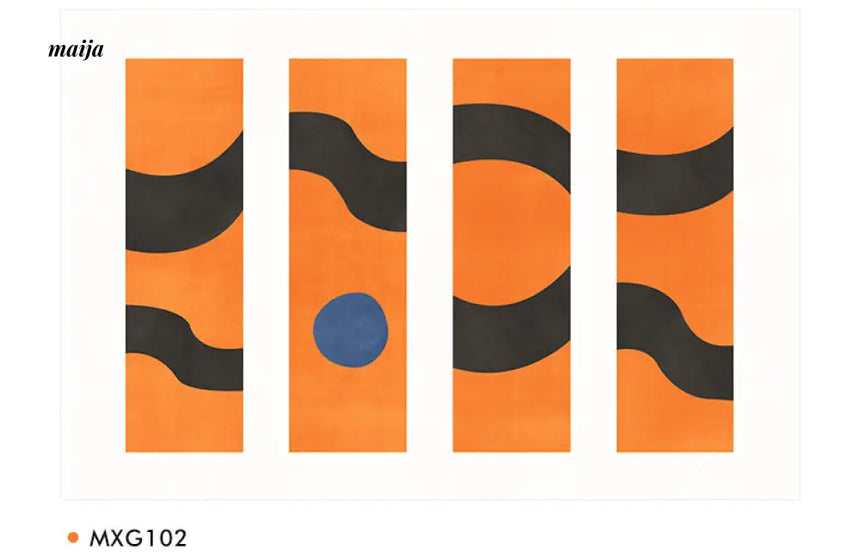 Arran Cain Plush Rectangular Rug from Yueyi