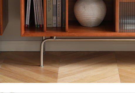 HANKE Marcellus Retro Cherry Wood Medium TV Cabinet Solid Modern Design from HANKE