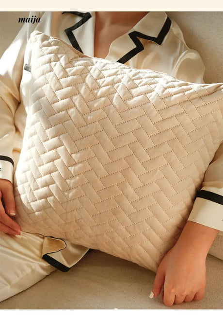 Quilted Pastel Cushions from MUYE