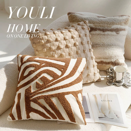 YOULI Beatrice Cozy Soft Retro Pillowcase Set from YOULI