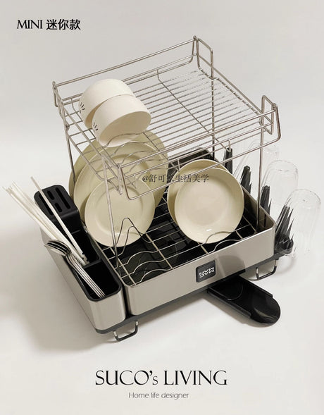 SUCO Hyunwoo Space-Saving Stainless Steel Drying Rack from SUCO