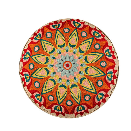 YOULI Amara Handmade Ethnic Round Pillow from YOULI