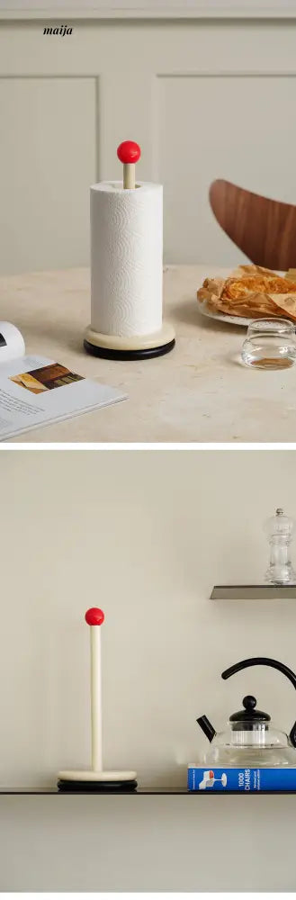 Momo Dot Wooden Kitchen Tissue Holder from maija