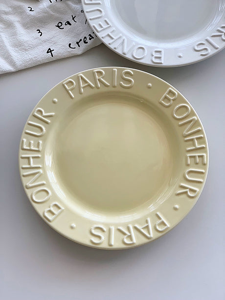 YASUKI Jisoo Elegant Matte Ceramic Plate from YASUKI