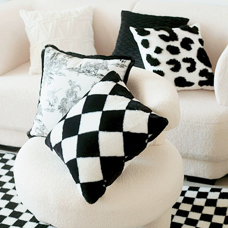 YOULI Alexia Chic White Woven Sofa Pillow from YOULI