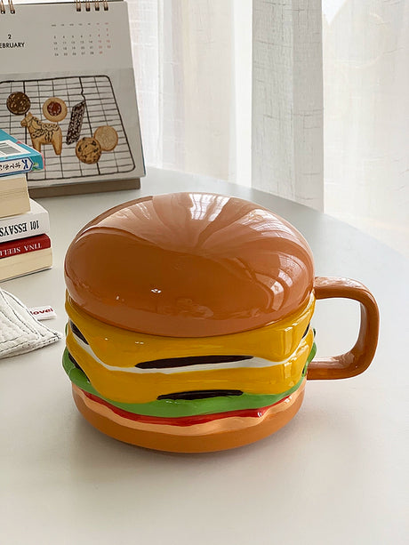 YASUKI Aria Whimsical Layered Burger Ceramic Cup from YASUKI