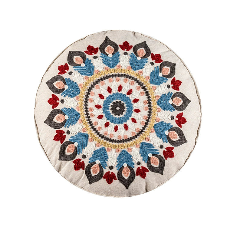 YOULI Amara Handmade Ethnic Round Pillow from YOULI