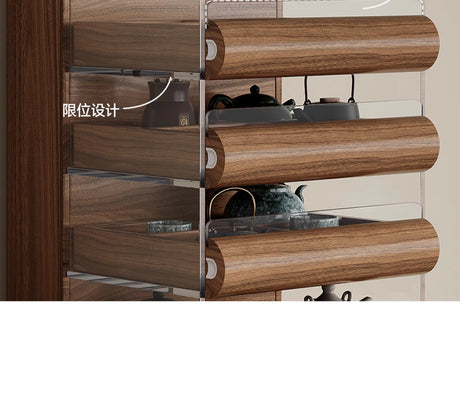 QUANMU Elowen Elegant Mobile Teatable Display Cabinet from QUANMU