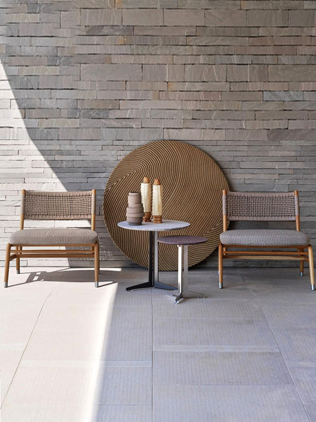 RATTAN SPACE Elowen Rustic Scandinavian Leisure Coffee Table Set from RATTAN SPACE