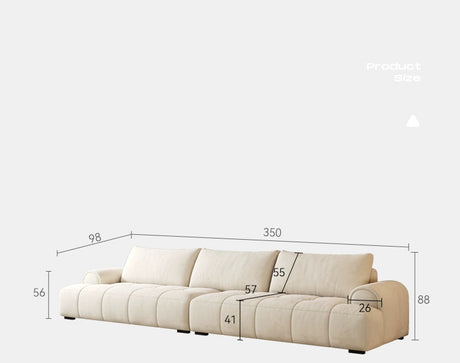 FASATI Emmeline Cream Cotton Sofa Scandinavian Style from FASATI