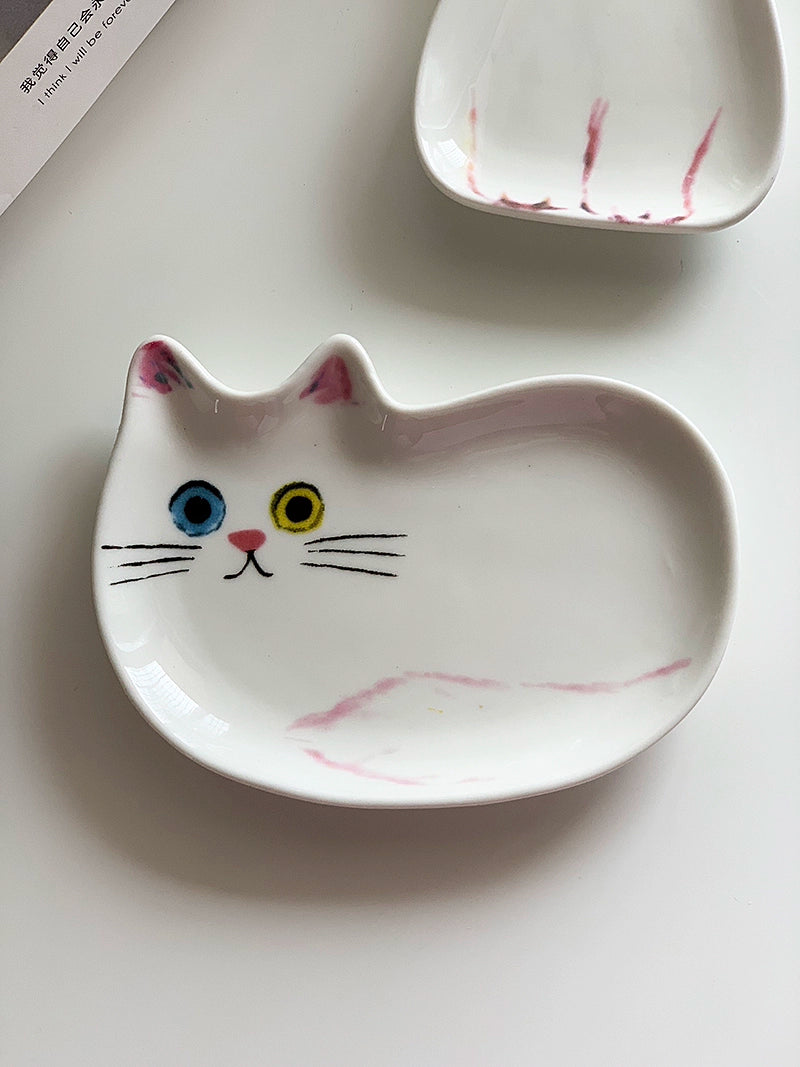 YASUKI Felicity Adorable Ceramic Cat Dish from YASUKI