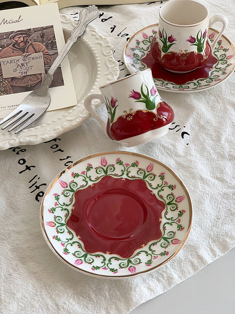 YASUKI Jonathan Vintage Chic Ceramic Tea Cup from YASUKI