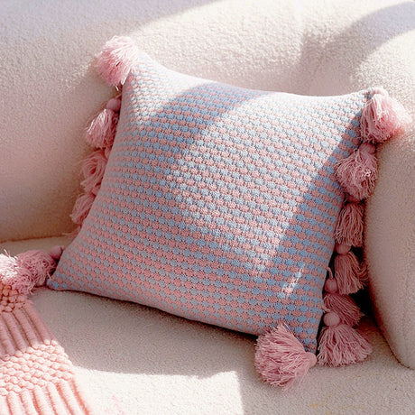 YOULI Santiago Mint Knitted Cozy Pillowcase from YOULI