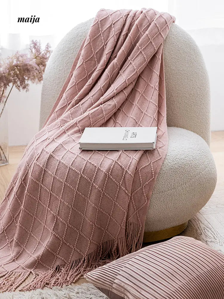 Rhombus Tassel Throws from hellolife