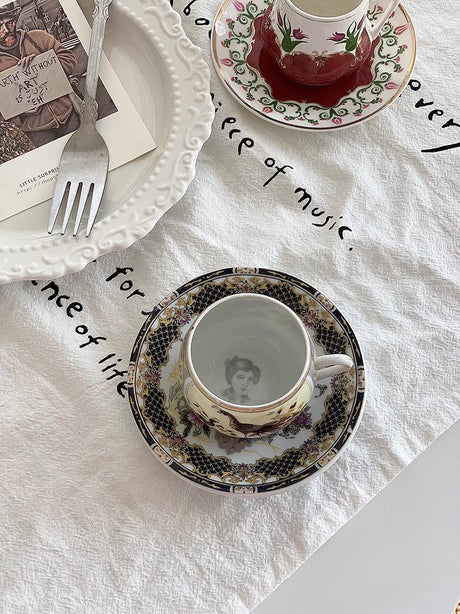 YASUKI Jonathan Vintage Chic Ceramic Tea Cup from YASUKI