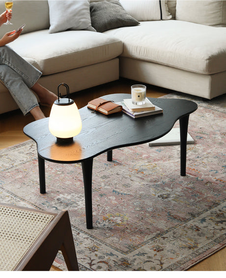 HANKE Santiago Sleek Minimalist Black Coffee Table from HANKE