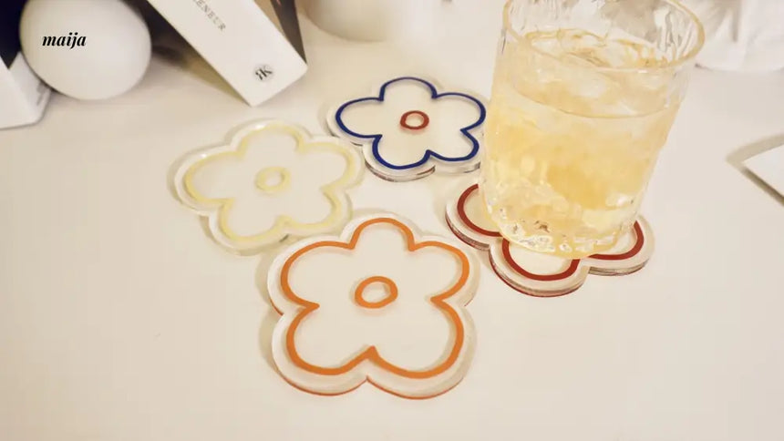 Flower Acrylic Coaster from maija