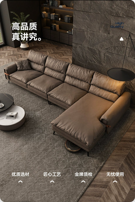 FASATI Leonardo Luxe Black Sofa - Down-Filled, Tech-Infused, Internet Trend. from FASATI
