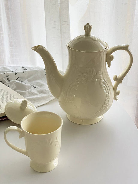 YASUKI Jasper Elegant Relief Design Teapot from YASUKI