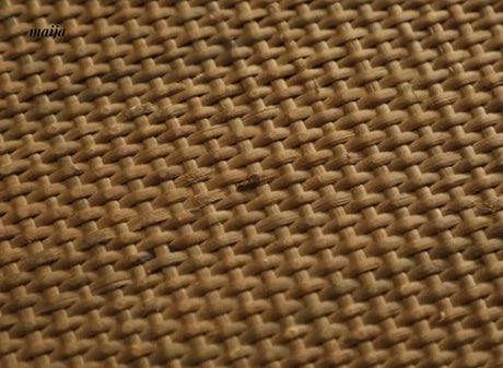 Round Woven Rattan Wooden Side Table from maija
