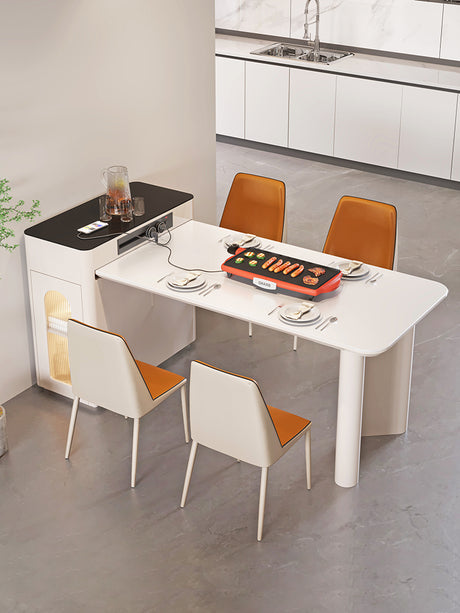 QUANMU Santiago Elegant Creamy Dining Table from QUANMU