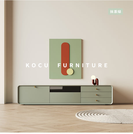 KOCU HOME Ulises Modern Minimalist Solid Wood TV Cabinet Coffee Table Combination from KOCU HOME