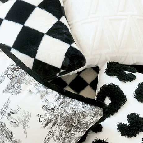 YOULI Alexia Chic White Woven Sofa Pillow from YOULI