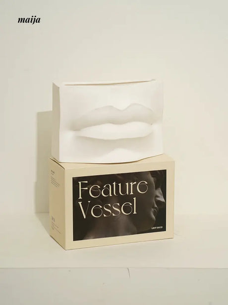 Michael Facial Feature Ceramic Vase from URFF