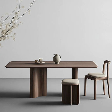 JINYI Asturias Wabisabi Retro Solid Wood Dining Set from JINYI