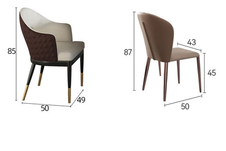 QUANMU Seraphina Elegant Italian Retro Dining Chair from QUANMU