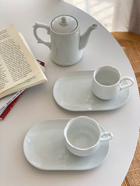 YASUKI Elowen Elegant Retro Ceramic Teapot Set from YASUKI