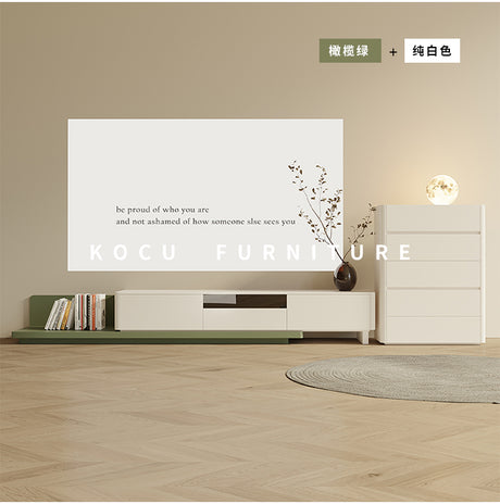 KOCU HOME Alaric Sleek Solid Wood TV Cabinet Set from KOCU HOME
