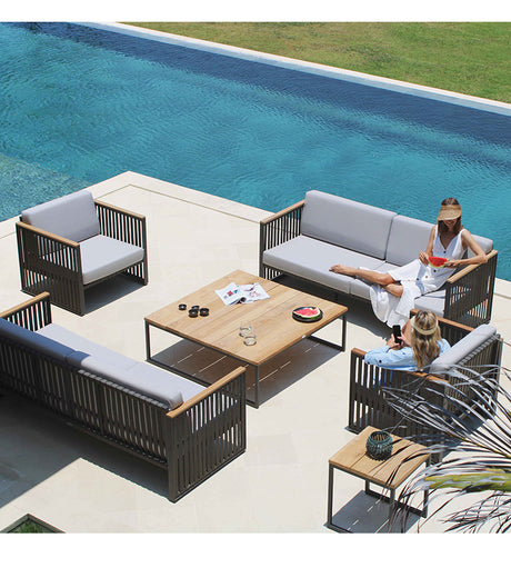 DIME GARDEN Hiroki Minimalist Aluminum Outdoor Sofa from DIME GARDEN