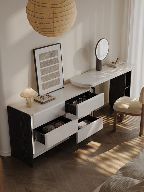 QUANMU Isadora Elegant Modern Multi-Function Dressing Table from QUANMU