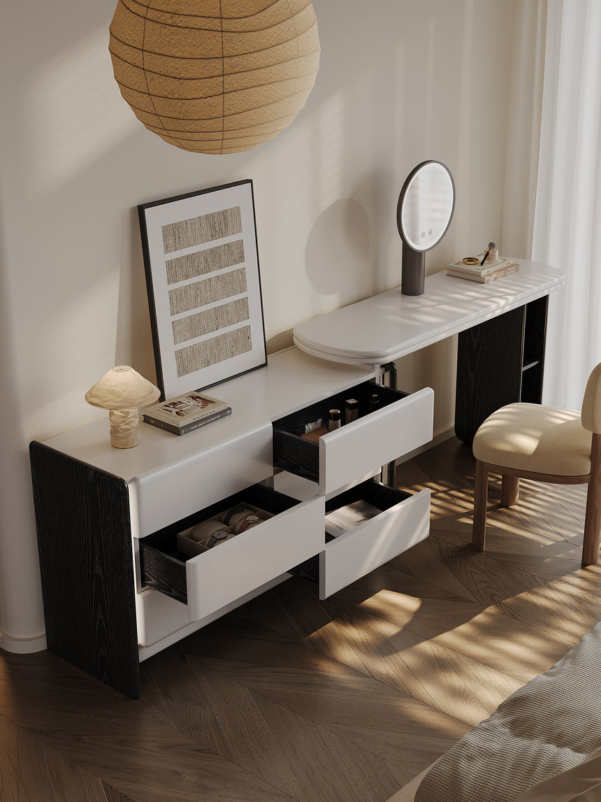 QUANMU Isadora Elegant Modern Multi-Function Dressing Table from QUANMU
