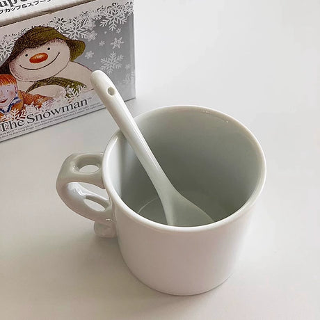 YASUKI Finnigan Stylish Snowman Ceramic Water Cup from YASUKI