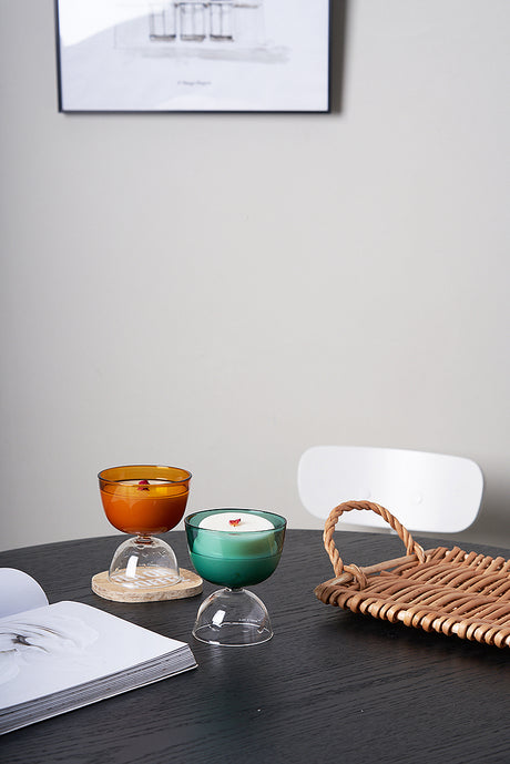 MOMO'S TALK Haruki Elegant Insulated Colorful Glass Cup from MOMO'S TALK