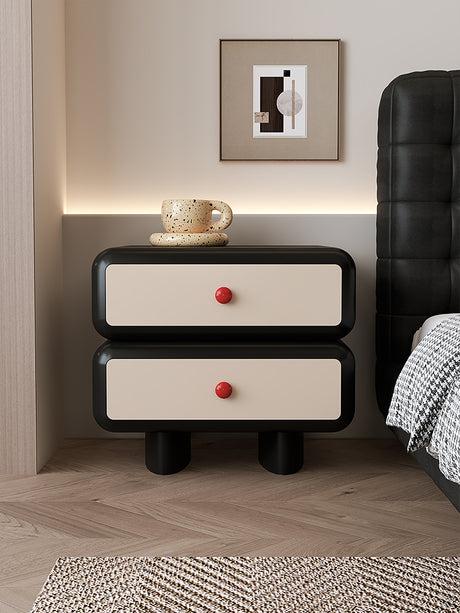 APARTMENT NO.7 Giovanni Chic Modern Black Bedside Table from APARTMENT NO.7