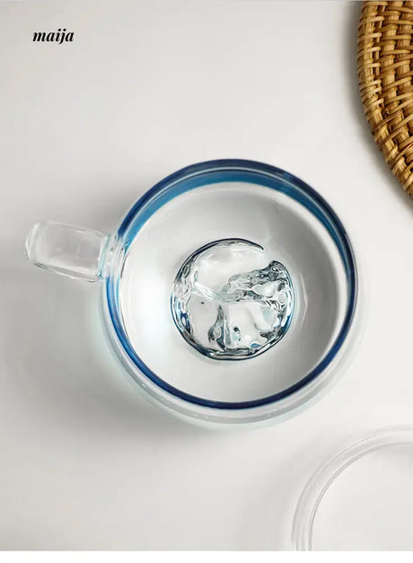 Mount Fuji Blue Gradient Glass from maija