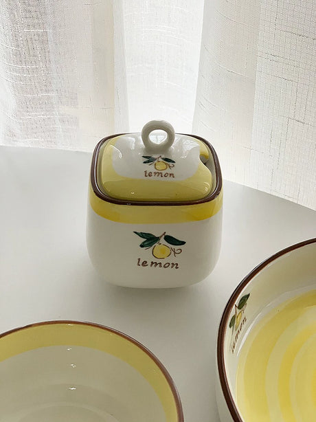 YASUKI Emilia Pastoral Fruit Glaze Ceramic Rice Bowl from YASUKI