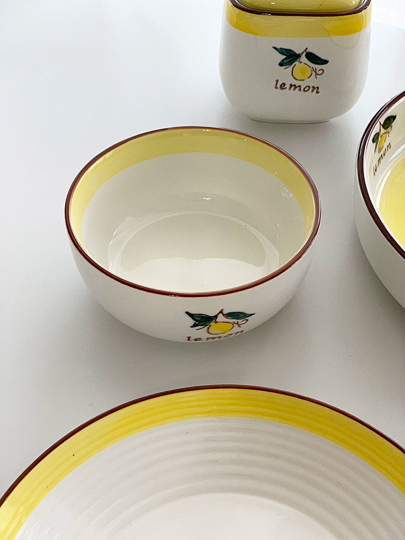 YASUKI Emilia Pastoral Fruit Glaze Ceramic Rice Bowl from YASUKI