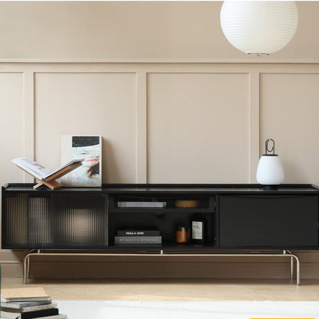 HANKE Marcellus Retro Cherry Wood Medium TV Cabinet Solid Modern Design from HANKE