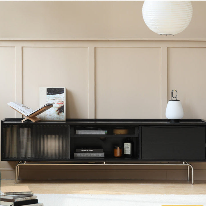 HANKE Marcellus Retro Cherry Wood Medium TV Cabinet Solid Modern Design from HANKE