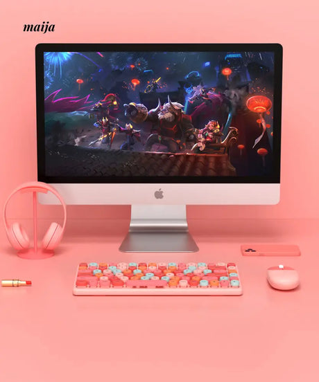 Candy Colour Keyboard Mouse Set from Tounee
