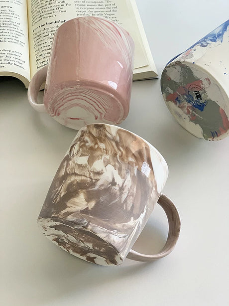 YASUKI Oliver Modern Marble Design Ceramic Date Bowl from YASUKI